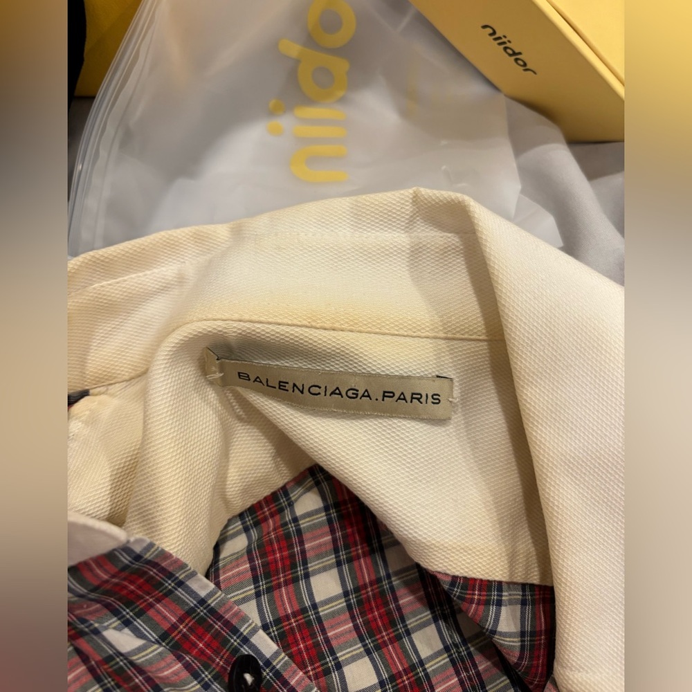 Balenciaga Fall 2007 Runway Plaid Button Up Shirt - Picture 3 of 8